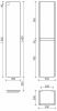 Фото пенал подвесной sancos smart 35 см psm35e