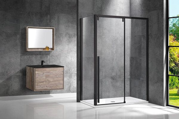 Фото душевой уголок vincea lugano 120x80 см vsr-1l8012clb-1