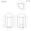 Фото душевое ограждение am.pm sunny 90x90 см w87g-405-9090-mt