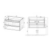 Фото тумба под раковину vincea fine 80 см vmc-2f800gw