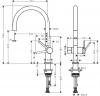Фото смеситель для кухонной мойки hansgrohe talis 72805000