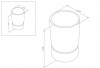 Фото стеклянный стакан, отдельностоящий am.pm sensation a3031300