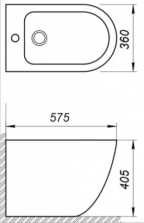 Фото биде напольное belbagno sfera-r bb2141b