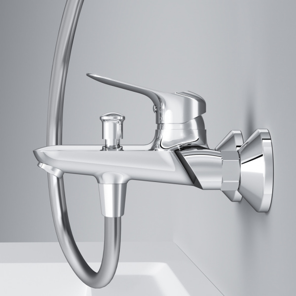Фото смеситель для ванны и душа am.pm sunny f85c10000