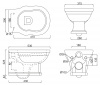 Фото унитаз подвесной belbagno boheme bb115ch