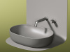 Фото раковина накладная ceramicanova element 60 см, цвет: антрацит cn6047mh