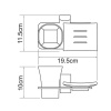 Фото держатель стакана и мыльницы wasserkraft leine k-5026