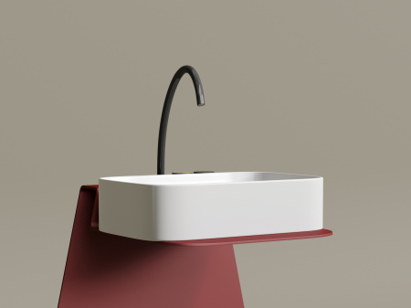 Фото раковина накладная ceramicanova element 60.5 см, цвет: белый cn6053mw