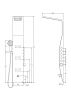 Фото душевая панель с гидромассажем taliente a04 ta-g-a04bb+s
