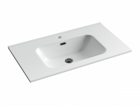 Фото раковина накладная ceramicanova element 81 см, цвет: белый cn7005