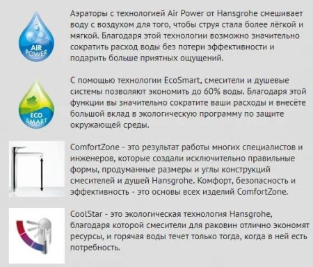 Фото смеситель для раковины hansgrohe talis e 71714000
