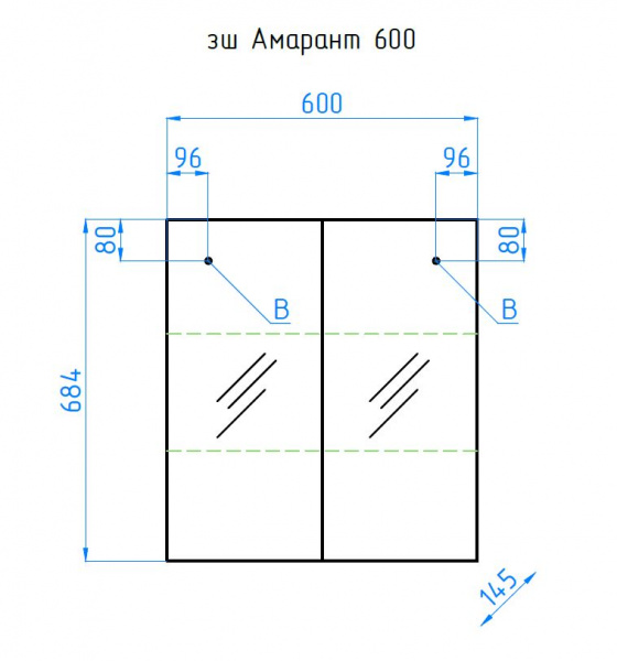 Фото зеркальный шкаф style line амарант 60 лс-00000351
