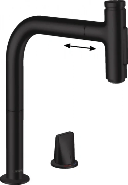 Фото смеситель для кухонной мойки hansgrohe metris select 73818670