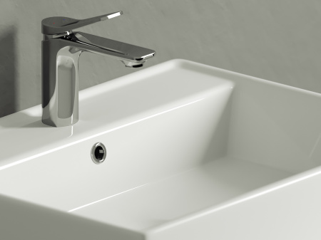 Фото раковина накладная ceramicanova element 59 см, цвет: белый cn6046