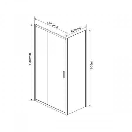 Фото душевой уголок vincea garda 120x90 см vsr-1g9012cl