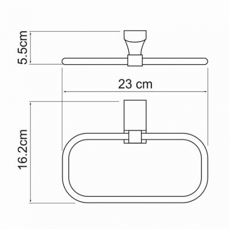 Фото полотенцедержатель wasserkraft exter k-5260
