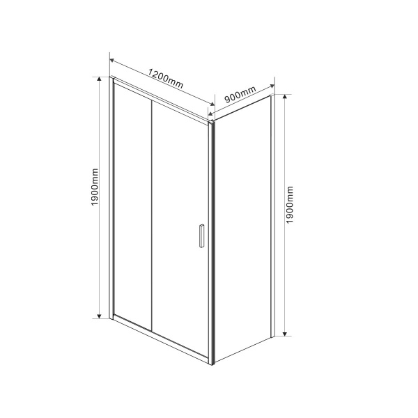 Фото душевой уголок vincea garda 120x90 см vsr-1g9012ch