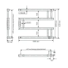 Фото электрический полотенцесушитель indigo muza 40/50 без полки dgm40-50brrt