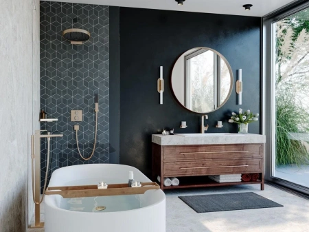 Фото термостатический смеситель для душа hansgrohe ecostat s 15714140