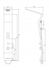 Фото душевая панель с гидромассажем taliente a076 ta-g-a06b/bb+s