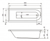 Фото акриловая ванна excellent aurum 180x70 см waex.aur18wh