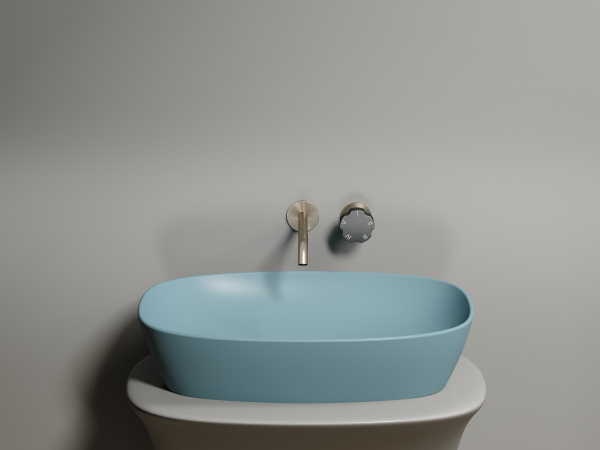 Фото раковина накладная ceramicanova element 60 см, цвет: зеленый cn6049mlg