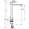 Фото смеситель для раковины hansgrohe rebris s 72590670