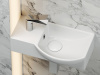 Фото раковина подвесная ceramicanova element 40 см, цвет: белый cn6039r