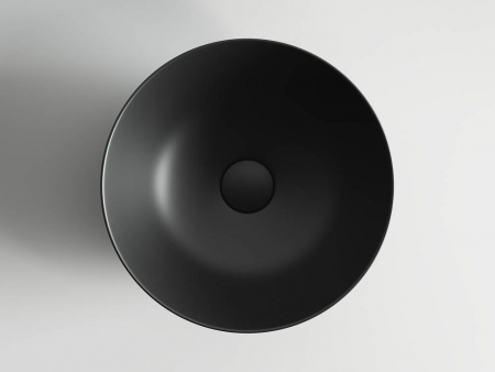 Фото раковина накладная ceramicanova element 35.8 см, цвет: черный cn6004
