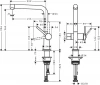 Фото смеситель для кухонной мойки hansgrohe talis 72827000