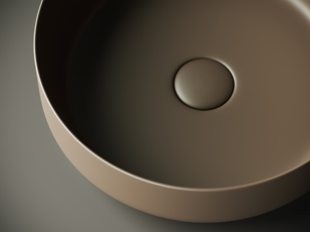 Фото раковина накладная ceramicanova element 39 см, цвет: коричневый cn6022mdb