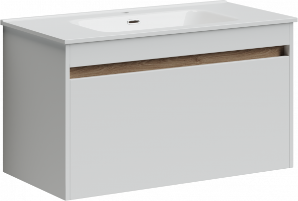 Фото тумба под раковину sancos smart 90 см, цвет: белый sm90w