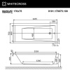 Фото акриловая ванна whitecross wave 170x75 см soft 0101.170075.100.soft.wh