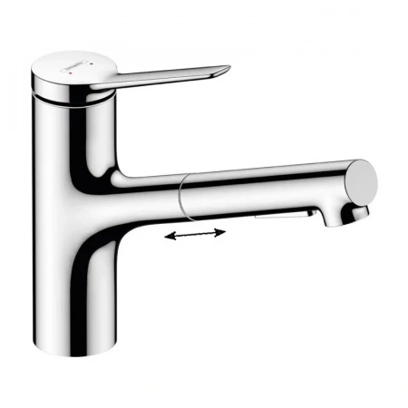 Фото смеситель для кухонной мойки hansgrohe zesis 74803000
