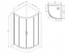 Фото душевое ограждение am.pm gem 100x100 см w90g-401-100wt