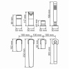 Фото встраиваемый смеситель для ванны wasserkraft salm 2700 2755
