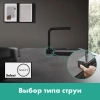 Фото смеситель для кухонной мойки hansgrohe aquno select 73830000