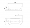 Фото акриловая ванна art&max am-206-1700-800 170x80 см