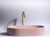 Фото раковина накладная ceramicanova element 60.8 см, цвет: розовый cn6048mp