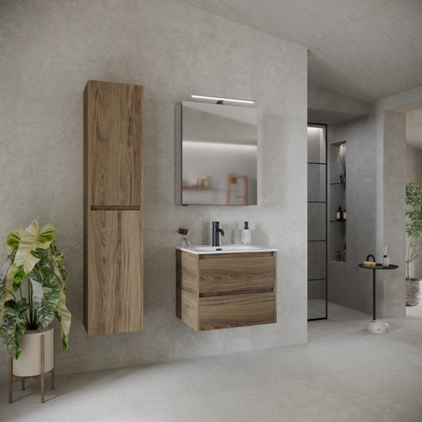 Фото тумба под раковину sancos libra 60 см, цвет: дуб чарльстон lb60ech