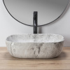 Фото раковина rea livia stone 50 см rea-u3800