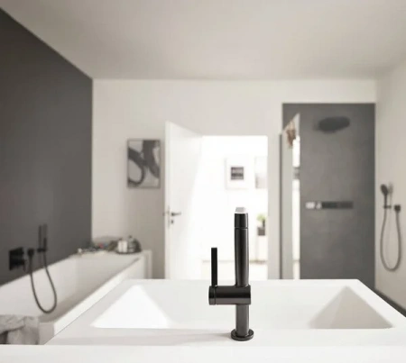 Фото смеситель для раковины hansgrohe finoris 76063670