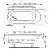 Фото акриловая ванна vagnerplast kasandra 150x70 см