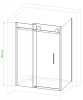 Фото душевое ограждение royal bath rb8012b-l 120x80 см