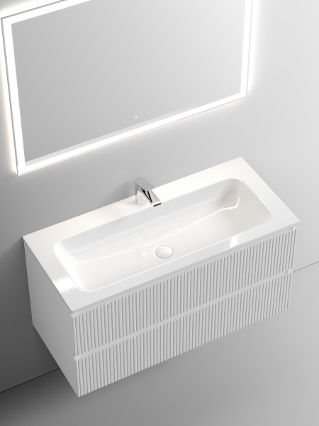 Фото тумба под раковину sancos snob t 100 см, цвет: bianco snt100w