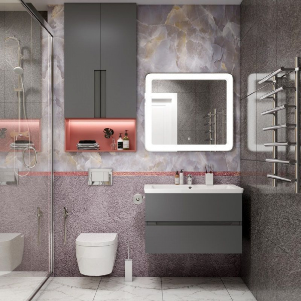 Фото тумба под раковину art&max techno 87 см am-techno-900-2c-so-zb815