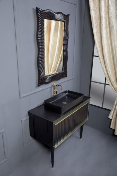 Фото тумба под раковину armadi art vallessi avantgarde canale 100 см 843-100-bg