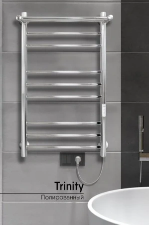 Фото электрический полотенцесушитель indigo line trinity 80/40 с полкой lсlte80-40prt