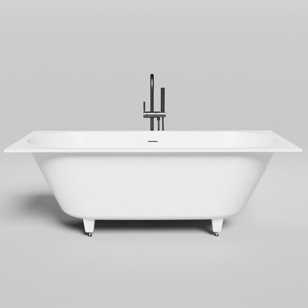 Фото ванна из искусственного камня salini ornella axis kit 170x75 см 103513g глянцевая