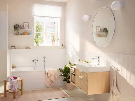 Фото смеситель для ванны hansgrohe rebris s 72443000